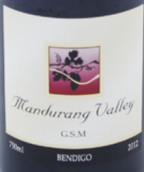 曼度嶸谷GSM混釀干紅葡萄酒(Mandurang Valley GSM, Bendigo, Australia)