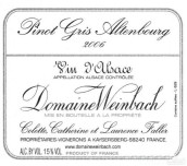 溫巴赫酒莊奧登堡灰皮諾白葡萄酒(Domaine Weinbach Altenbourg Pinot Gris, Alsace, France)