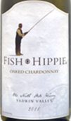 老北國魚嬉皮橡木陳釀霞多麗干白葡萄酒(Old North State Winery Fish Hippie Oaked Chardonnay, North Carolina, USA)