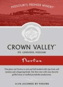 冠谷酒莊諾頓干紅葡萄酒(Crown Valley Winery Norton, Missouri, USA)