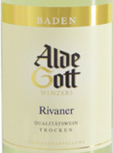 阿爾德·戈特雷萬尼干白葡萄酒(Alde Gott Rivaner Qba Trocken, Baden, Germany)