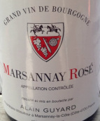 阿蘭·居亞爾酒莊馬沙內(nèi)村莊級(jí)桃紅葡萄酒(Domaine Alain Guyard Marsannay Rose, Marsannay, France)