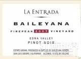 百利亞納間奏曲黑皮諾干紅葡萄酒(Baileyana La Entrada Pinot Noir, Edna Valley, USA)