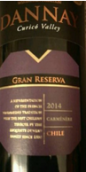 丹奈佳美娜特級珍藏紅葡萄酒(Dannay Carmenere Gran Reserva, Curico Valley, Chile)