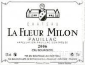 米隆之花酒莊紅葡萄酒(Chateau La Fleur Milon, Pauillac, France)