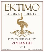 艾鷺酒莊干溪谷仙粉黛干紅葡萄酒(Ektimo Vineyards Zinfandel, Dry Creek Valley, USA)