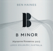 本海因斯酒莊米諾瑪珊瑚珊混釀干白葡萄酒(Ben Haines Wine B Minor Marsanne Roussanne, Yarra Valley, Australia)