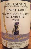 阿伯曼酒莊愛(ài)騰堡灰皮諾晚采收白葡萄酒(Albert Mann Altenbourg Vendanges Tardives Pinot Gris, Alsace, France)