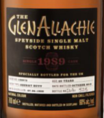 格里纳拉奇1989年份单桶苏格兰单一麦芽威士忌(The GlenAllachie 1989 Single Cask Single Malt Scotch Whisky, Speyside, UK)