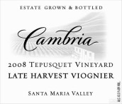 坎布瑞提普斯凱特維歐尼干紅葡萄酒(Cambria Tepusquet Vineyard Late Harvest Viognier, Santa Maria Valley, USA)