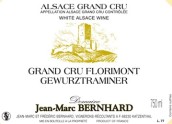 簡馬克伯恩哈弗洛里蒙瓊瑤漿白葡萄酒(Domaine Jean-Marc Bernhard Gewurztraminer Florimont, Alsace Grand Cru, France)