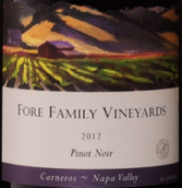 福爾家族黑皮諾干紅葡萄酒(Fore Family Vineyards Pinot Noir, Carneros, USA)