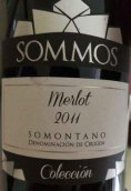 桑莫酒莊收藏系列梅洛干紅葡萄酒(Bodegas Sommos 'Coleccion' Merlot, Somontano, Spain)