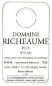 Domaine Richeaume Cotes de Provence Syrah, Provence, France