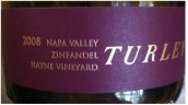 戴利海恩園仙粉黛干紅葡萄酒(Turley Wine Cellars Hayne Vineyard Zinfandel, Napa Valley, USA)