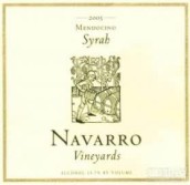 納瓦羅西拉干紅葡萄酒(Navarro Vineyards Syrah, Mendocino, USA)