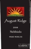 八月嶺內比奧羅干紅葡萄酒(August Ridge Vineyards Nebbiolo, Paso Robles, USA)