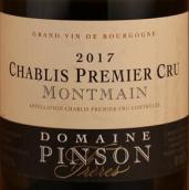 賓森兄弟酒莊蒙特邁（夏布利一級園）白葡萄酒(Domaine Pinson Freres Montmain, Chablis Premier Cru, France)