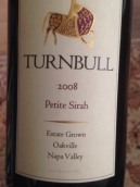 特恩布爾納帕谷小西拉紅葡萄酒(Turnbull Wine Cellars Petite Sirah, Napa Valley, USA)