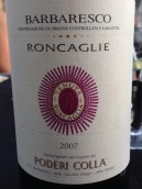 科萊龍佳麗巴巴萊斯科紅葡萄酒(Poderi Colla Roncaglie Barbaresco, Piedmont, Italy)