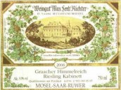 里希特酒莊格拉奇仙境園雷司令小房酒(Weingut Max Ferd. Richter Graacher Himmelreich Kabinett Riesling,  Mosel, Germany)