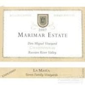 瑪爾瑪拉瑪西亞霞多麗干白葡萄酒(Marimar Estate La Masia Chardonnay, Russian River Valley, USA)