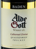 阿爾德·戈特多爾莎卡本內(nèi)干紅葡萄酒(Alde Gott Cabernet Dorsa Qba Trocken, Baden, Gremany)