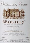 杜寶夫訥本斯莊園布魯依干紅葡萄酒(Georges Duboeuf Chateau de Nervers Brouilly, Beaujolais, France)