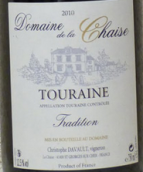 謝澤酒莊傳統(tǒng)干紅葡萄酒(Domaine?de?la?Chaise Tradition, Touraine, France)