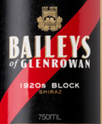 百利酒莊1920s地塊設(shè)拉子紅葡萄酒(Baileys of Glenrowan 1920s Block Shiraz, Glenrowan, Australia)