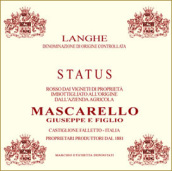 朱塞佩·馬斯卡雷略朗格“地位”干紅葡萄酒(Mascarello Giuseppe e Figlio Langhe Status Rosso, Piedmont, Italy)