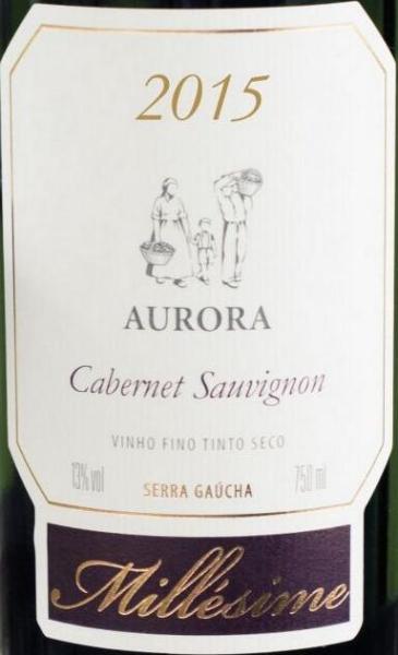 aurora millesime cabernet sauvignon, serra gaucha, brazil