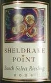 希德瑞克群精選雷司令干白葡萄酒(Sheldrake Point Bunch Select Riesling, Finger Lakes, USA)