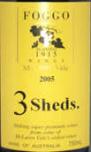 富哥酒莊3舍西拉干紅葡萄酒(Foggo 3 Sheds Shiraz, McLaren Vale, Australia)