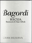 百佳得酒莊特級珍藏紅葡萄酒(Bagordi Gran Reserva, Rioja DOCa, Spain)