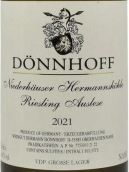 杜荷夫酒庄尼德豪塞何曼索雷司令精选白葡萄酒(Weingut Donnhoff Niederhauser Hermannshohle Riesling Auslese, Nahe, Germany)