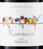 沃爾本酒莊流言系列梅洛紅葡萄酒(Warburn Estate Rumours Merlot, South Eastern Australia, Australia)