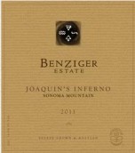 本齊格華金地獄干紅葡萄酒(Benziger Family Winery Joaquin's Inferno, Sonoma Mountain, USA)