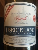 布賴斯蘭西拉干紅葡萄酒(Briceland Syrah, Lake County, USA)