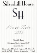 銀山園奧蘭治黑皮諾干紅葡萄酒(Silverhill House Orange Pinot Noir, Orange, Australia)