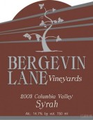 伯格瑞蓮娜西拉干紅葡萄酒(Bergevin Lane Vineyards Syrah, Columbia Valley, USA)