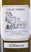 托帝經(jīng)典系列高貴科爾白格萊切多干白葡萄酒(Cantina Tudernum Classic Label Colle Nobile Grechetto di Todi Superiore DOC, Umbria, Italy)