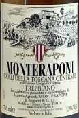 蒙特拉波尼酒莊特雷比奧羅白葡萄酒(Monteraponi Trebbiano Colli della Toscana Centrale IGT, Tuscany, Italy)