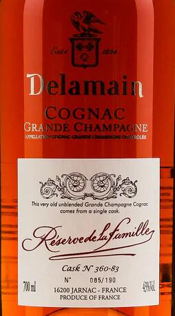 Where to buy Delamain Reserve de la Famille Grande Champagne Cognac, France