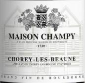 香皮酒莊紹黑-伯恩村紅葡萄酒(Maison Champy Chorey-les-Beaune, Cote de Beaune, France)