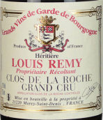 路易雷米酒莊（洛奇特級(jí)園）紅葡萄酒(Domaine Louis Remy Clos de la Roche Grand Cru, Cote de Nuits, France)