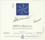 Weingut Hexamer Quarzit Meddersheimer Rheingrafenberg Riesling Qba, Nahe, Germany