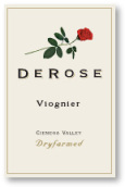 玫瑰老藤維歐尼干白葡萄酒(DeRose Vineyards Old Vine Viognier, Cienega Valley, USA)