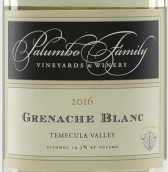 帕倫博白歌海娜干白葡萄酒(Palumbo Family Vineyards Grenache Blanc, Temecula Valley, USA)