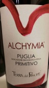 普林西比酒莊阿卡米亞普里米蒂沃紅葡萄酒(Terre del Principe Alchymia Primitivo, Puglia, Italy)